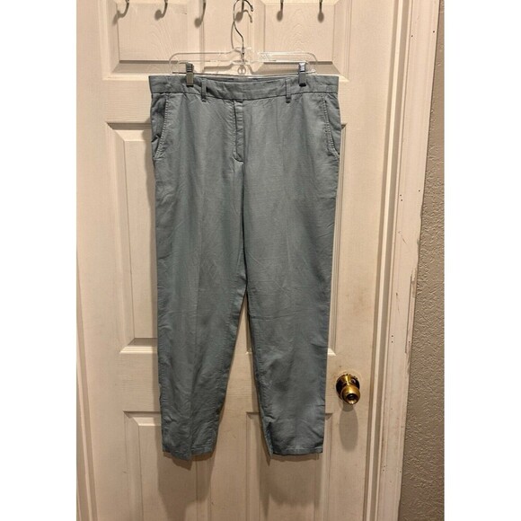 Gap Light Blue Linen/Cotton Chino Pants Women’s Size 12 - Picture 1 of 10
